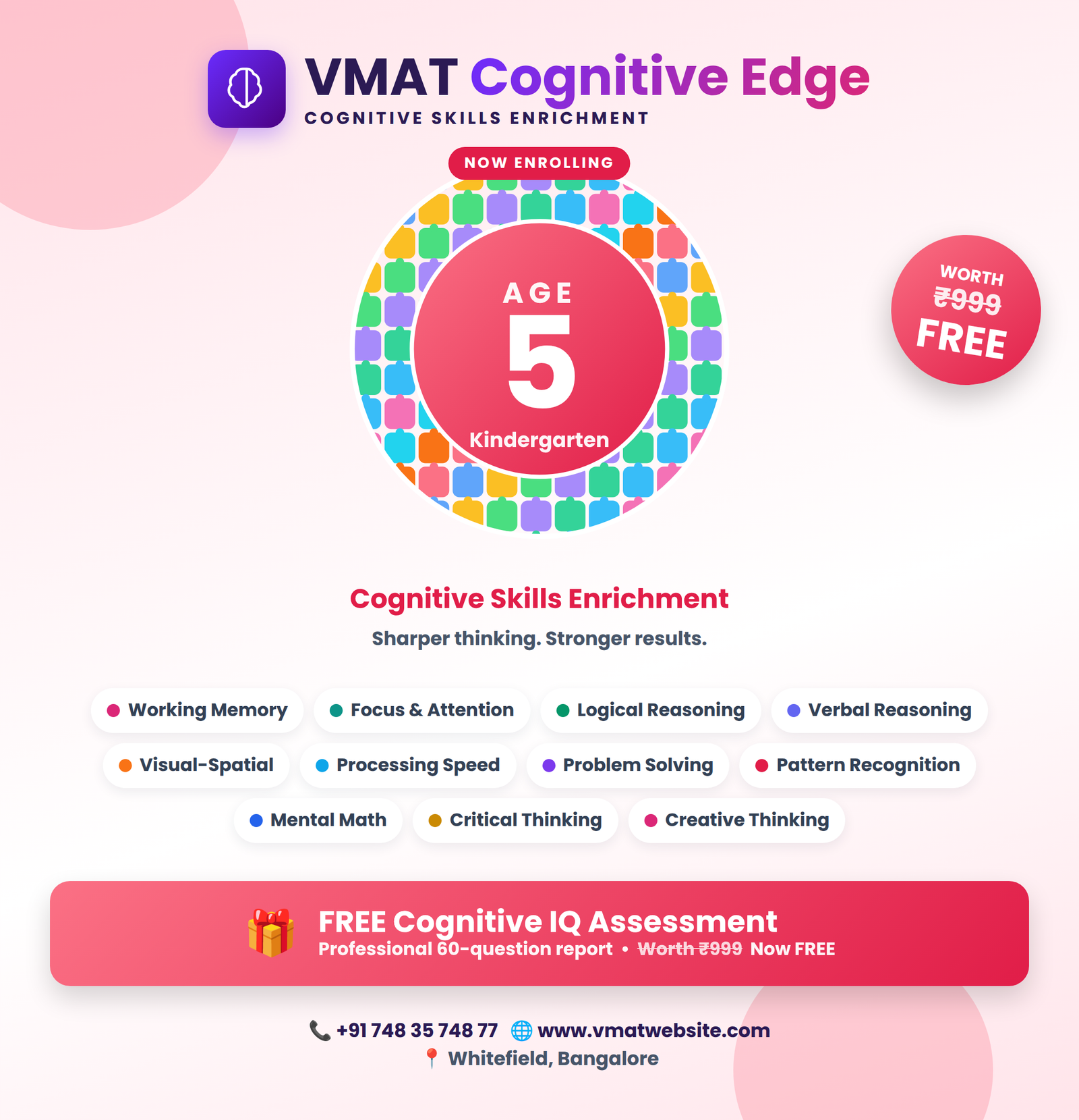VMAT-Cognitive Edge (Cognitive Skills Enrichment Program • Ages 5)