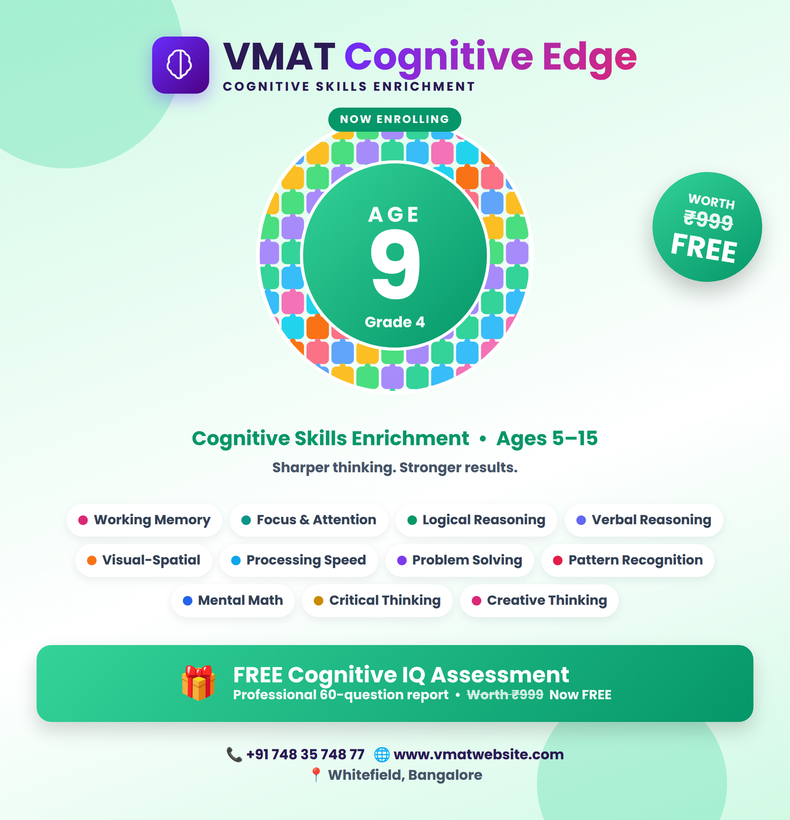 VMAT Cognitive Edge (Cognitive skill Enhancement Program for age 9)